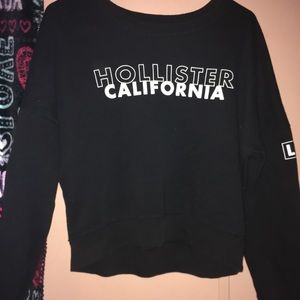 hollister cropped sweater